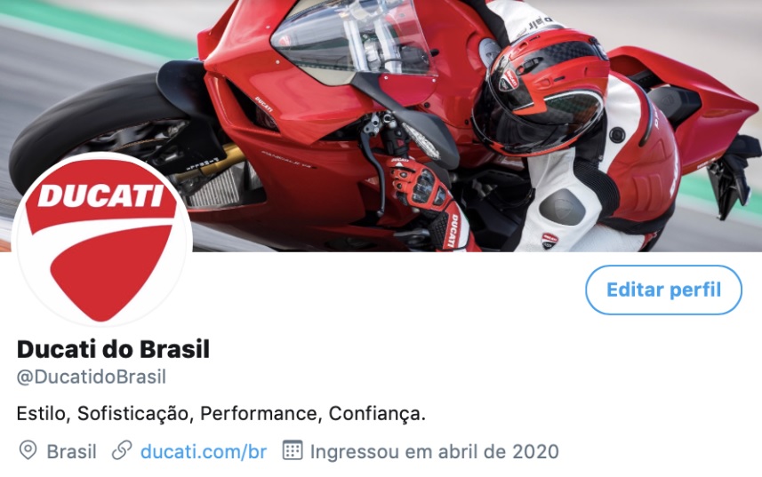 Ducati investe no virtual durante pandemia e estreia no Twitter