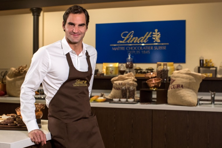 Lindt usa Federer mais uma vez em ação no mercado brasileiro