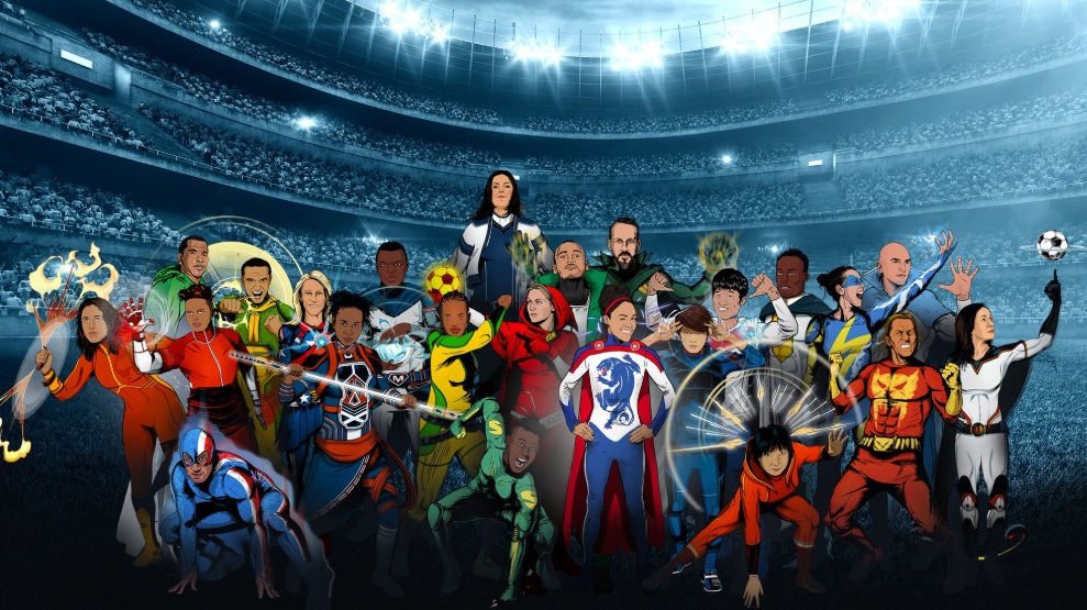 Fifa lança campanha com super-heróis para futebol feminino