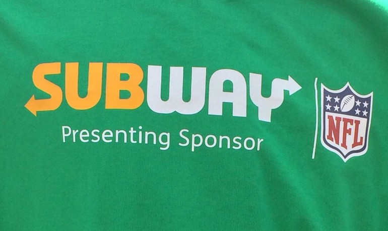 NFL assina patrocínio com Subway para o mercado dos EUA